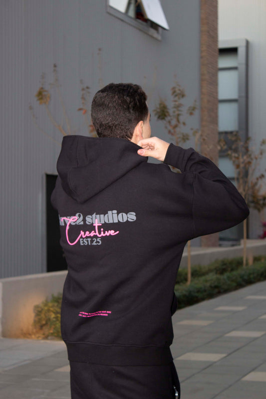 Raye2 Controlled Boxy Hoodie - Black