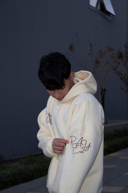 Raye2 Controlled Boxy Hoodie - Creamy