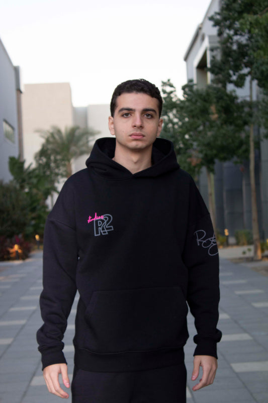 Raye2 Controlled Boxy Hoodie - Black