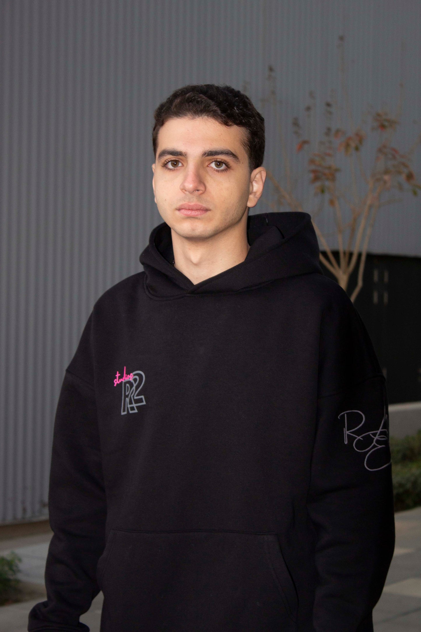 Raye2 Controlled Boxy Hoodie - Black